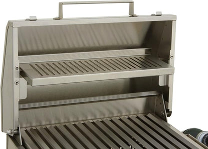 Solaire SOL-IR17BWR Portable Infrared Propane Gas Grill with Warming Rack, Stainless Steel, with Carrying Bag