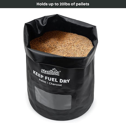 Stanbroil 20 LBs Wood Pellet Storage Bag, Waterproof Outdoor Fabric Container for Pellets, Charcoal, Wood Chips
