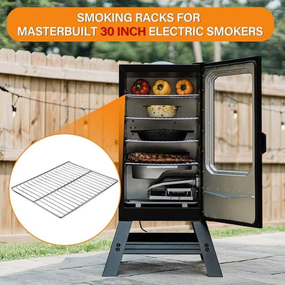Cooking Grate Replacement Part for Masterbuilt 30 Inch Electric Smoker, 14.6" x 12.2" Grill Grids, Smoker Grates for Masterbuilt MB20071117, 20071117, MB20073519, MB26073519, MB20070421, 2 Pack