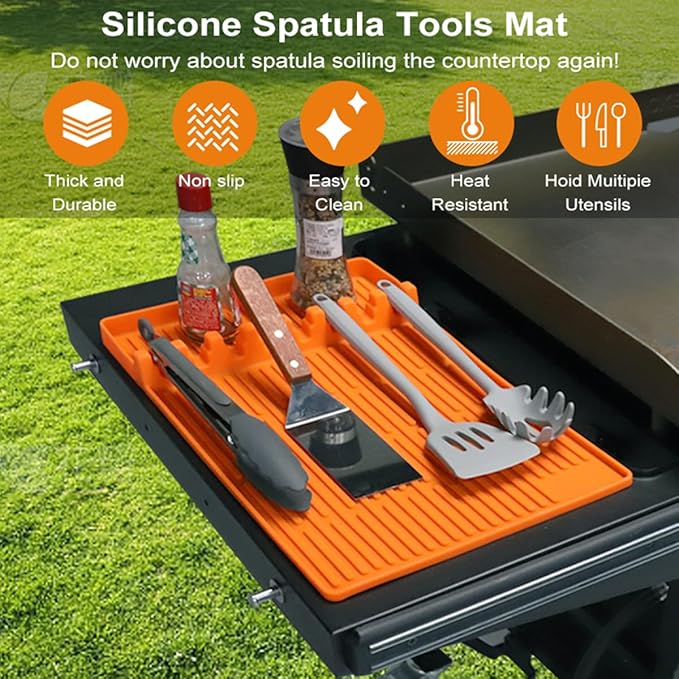 36" Silicone Griddle Mat for Blackstone 36 Inch Grill,with 16" Blackstone Griddle Accessories,Heavy Duty Food Grade Silicone Cover, Protect Your Grill from Dirt & Rust All Year Round