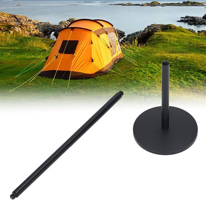 Aluminum Camping Lamp Stand | 3 - Section Detachable & Adjustable | 1/4 Thread for IGT/Swante / 38 Explore | Lightweight Sturdy Pole