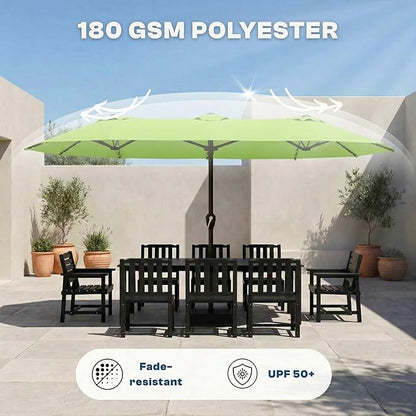 15FT Large Patio Umbrella with Base Included
