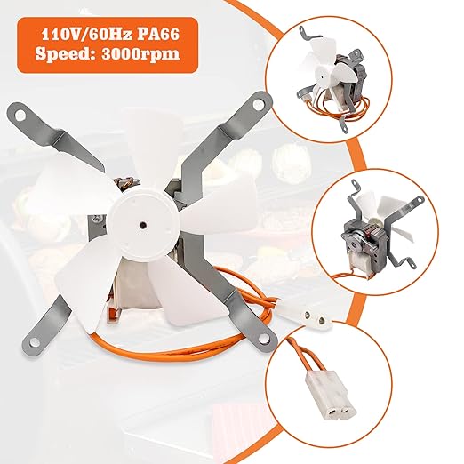 YAOAWE Replacement Parts Pellet Grills Induction Fan Kit Compatible with Traeger Pit Boss & Camp Chef Wood Pellet Grills Accessories, Replace for Fan Part