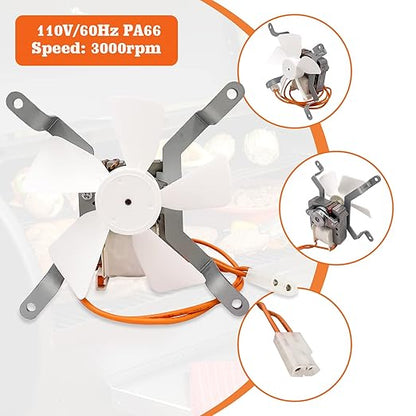 YAOAWE Replacement Parts Pellet Grills Induction Fan Kit Compatible with Traeger Pit Boss & Camp Chef Wood Pellet Grills Accessories, Replace for Fan Part