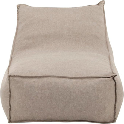 Christopher Knight Home Venny 48" L Outdoor Bean Bag Chair Set of 2, Fabric Bean Bag Chair for Adults and Kids, Indoor/Outdoor Sun Lounger, Patio Lounge Chair Set of 2, Dark Beige