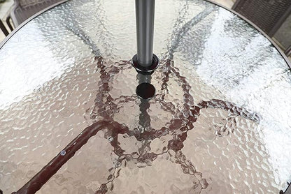 SUQ I OME Parasol Umbrella Hole Ring Plug and Cap Set, for Parasol Umbrella Table Hole Cover Insert