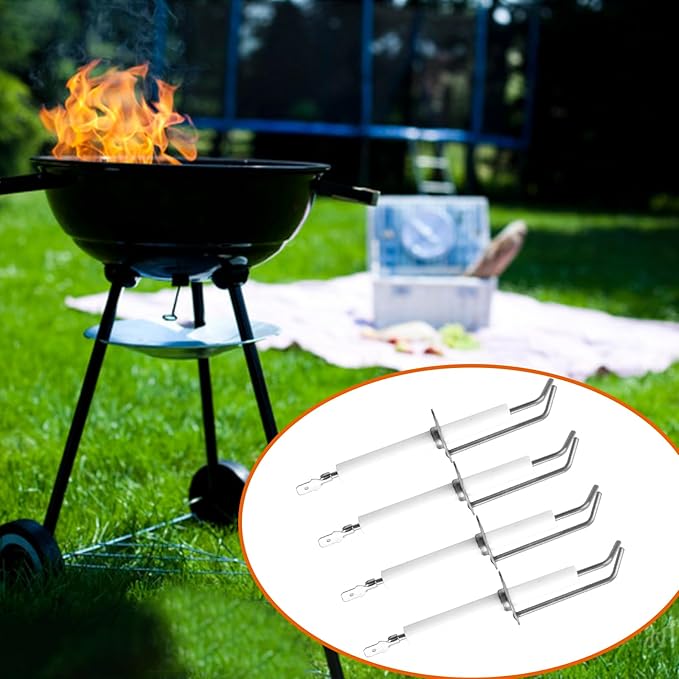Ceramic Electrode Grill Igniters Replacement for Viking 316-911, VGBQ 30 in T Series, VGBQ 41 in T Series, VGBQ 53 in T Series, VGBQ030-2T, VGBQ300-2RT/E, 4 Pack
