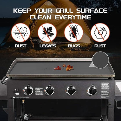 Silicone Griddle Mat for Blackstone 17 Inch Griddle, Heavy Duty Food Grade Silicone Griddle Cover, Griddle Accessories for Blackstone Grill, All Season Protective Cover (Gray, 17 Inch)
