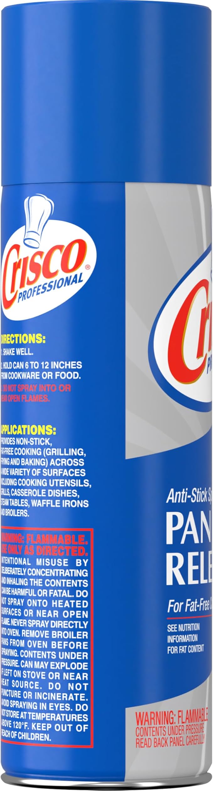 Crisco Professional No-Stick Cooking Spray, Cooking Pro, 17 Ounce