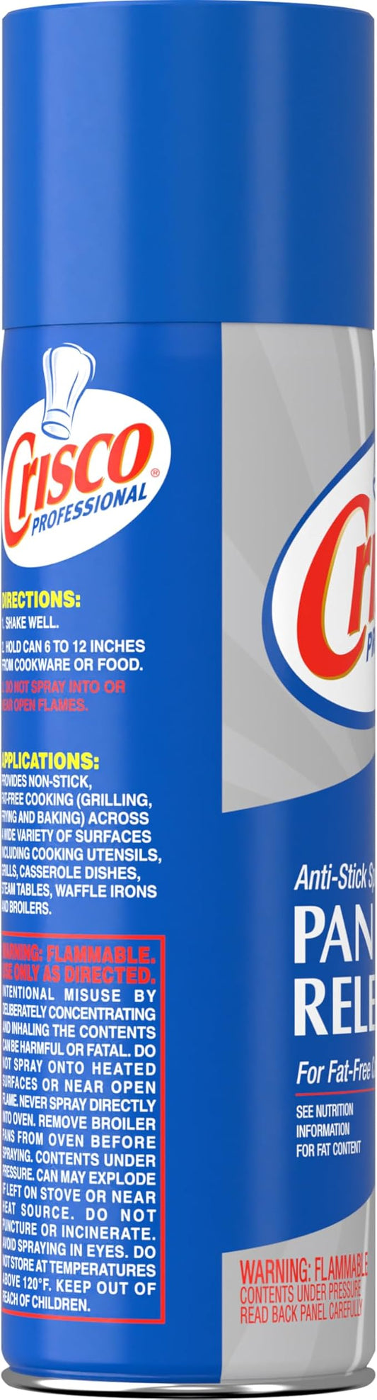 Crisco Professional No-Stick Cooking Spray, Cooking Pro, 17 Ounce