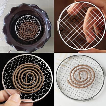 5 Pack Charcoal Incense Burner Mesh Screen Replacement Charcoal Discs Burner Screen Grille for Bakhoor Burner Charcoal Briquettes Charcoal Tablets Hanging Censer Resin Incense Burners Bowl
