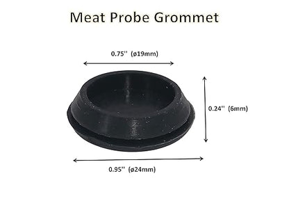 Rubber Meat Probe Grommet Replacement for Traeger Wood Pellet Smoker & Z Grills (6 Pack)