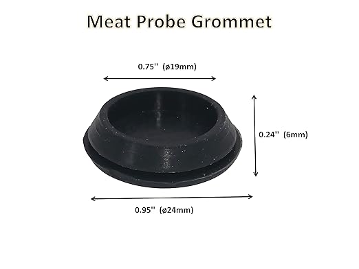 Rubber Meat Probe Grommet Replacement for Traeger Wood Pellet Smoker & Z Grills (6 Pack)
