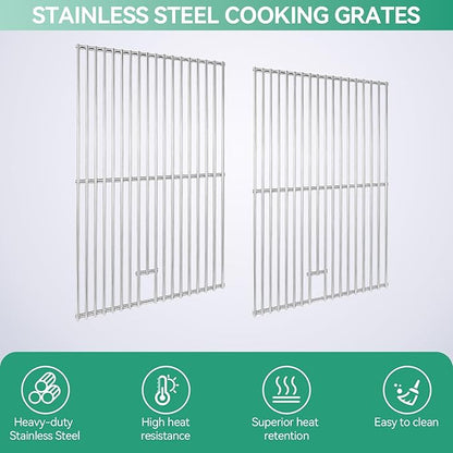 720-0830H Grill Replacement Parts for Nexgrill 4 Burner 720-0830D 720-0783C 720-0958A, 5 Burner 720-0888N, 17 Inch Stainless Steel Grill Grates, Heat Shields, Grill Burners, Igniters for Uniflame