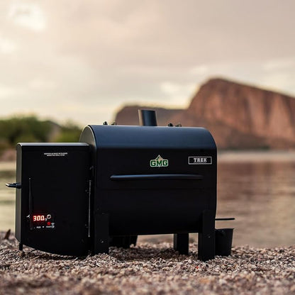 Green Mountain Grills Trek Prime 2.0 Portable Pellet Grill with Cover, WiFi Smart Control, 12V Power, Wood Pellet Smoker for Camping, Tailgating & RV Use, Compact BBQ Grill