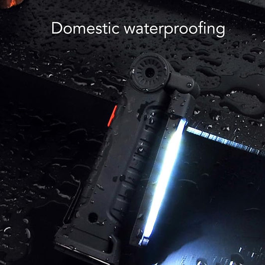 Magnetic Rechargeable LED Work Light Portable Foldable COB Worklight for Maintenance 2 Packs Outdoor Activities