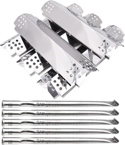 Replacement Parts for Nexgrill 720-0882A 720-0896 720-0925 720-0896B 720-0896C 720-0896E Grills, 5 Pack Grill Flame Tamers Heat Shields & Grill Burner Tubes Replacement