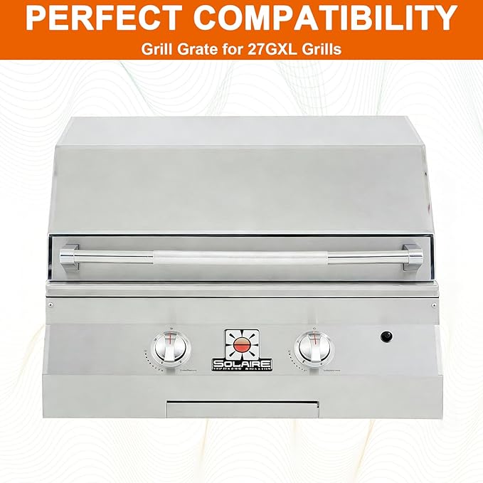 Grill Grates for Solaire 27GXL Grills Stainless Steel Grill Replacement Grates for SOL-2813R, 11.2 x 16.7 Inch