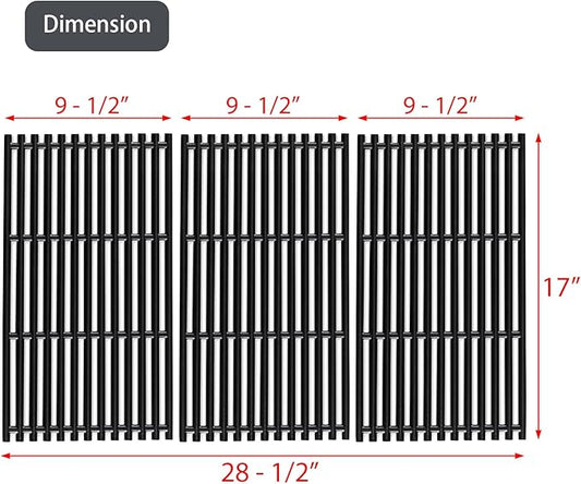 463242715 463242716 17 Inch Grill Grates Replacement Parts for Charbroil Grill Grates 463276016 463257520 Char-Broil 463436215 463436214 Nexgrill Grates 720-0882A 720-0882D BHG 720-0882 Accessories