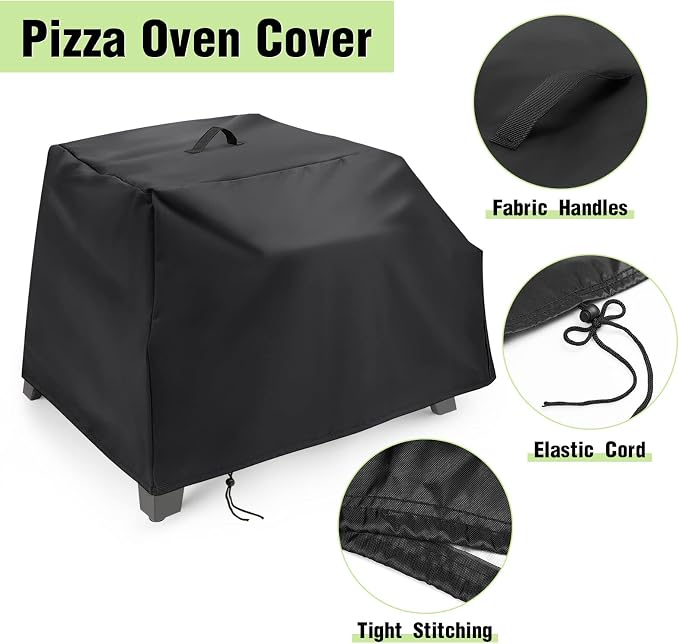 Pizza Oven Cover for Cuisinart CGG-403 3-in-1 Portable Pizza Oven,Waterproof Pizza Grill Cover for Cuisinart CPO-401 All Season Protection (27.9 x 21.2 x 17.7 inch) | Waterproof Pizza Grill Cover for Cuisinar-t CPO-401 All Season Protection (27.9 x 21....