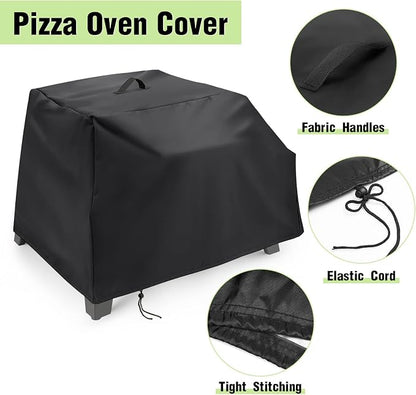 Pizza Oven Cover for Cuisinart CGG-403 3-in-1 Portable Pizza Oven,Waterproof Pizza Grill Cover for Cuisinart CPO-401 All Season Protection (27.9 x 21.2 x 17.7 inch) | Waterproof Pizza Grill Cover for Cuisinar-t CPO-401 All Season Protection (27.9 x 21....