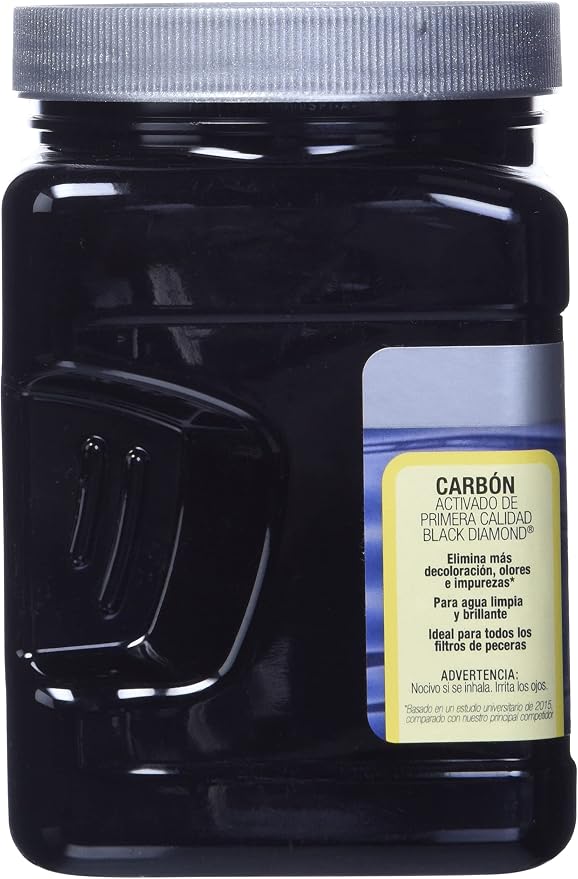 Marineland Black Diamond Premium Activated Carbon 10 Ounces, Filter Media For aquariums, Blacks & Grays