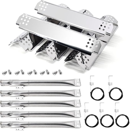Grill Replacement Parts for Nexgrill 5 Burner 720-0888N, 720-0888, 720-0888A, Grill Burner Tubes, Heat Plates, Igniters for Nexgrill