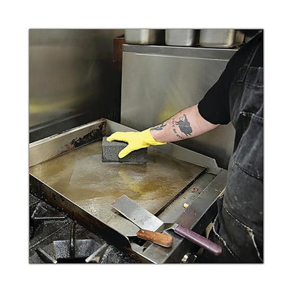 3M Grill-Brick Grill Cleaner GB12, 12 Pack of 3.5 in x 4 in x 8 in Grill Bricks, Heavy Duty, Cleans Away Carbonized Grease and Oil, Flat Top Griddle Cleaning, Commerical Kitchen