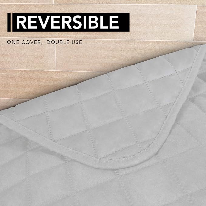 Easy-Going Sectional Couch Covers for Dogs L Shape Sofa Cover Reversible Sofa Slipcover Chaise Lounge Cover Furniture Protector Cover for Pets Dog Cat (42 x 68 inches, Light Gray/Light Gray) | Soft Sofa Slipcover For Dogs, Fits Left/Right Chaise Lounge...