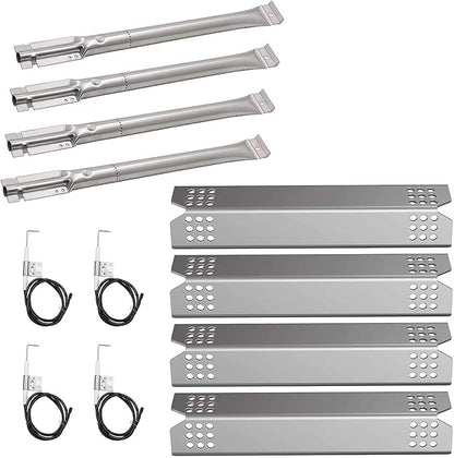 Criditpid Grill Replacement Parts for Kitchenaid 720-0745B 740-0780 720-0745 720-0733A 720-0745A 720-0733, Grill Burner Heat Plate Shield Igniter for Jenn-Air 720-0720 Grill Models.