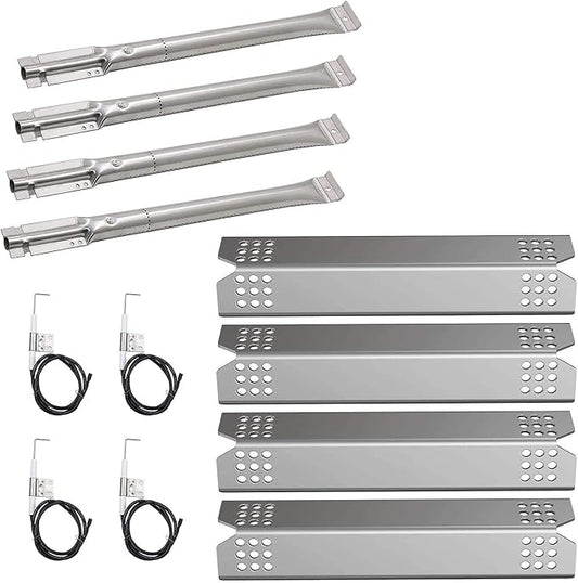 Criditpid Grill Replacement Parts for Kitchenaid 720-0745B 740-0780 720-0745 720-0733A 720-0745A 720-0733, Grill Burner Heat Plate Shield Igniter for Jenn-Air 720-0720 Grill Models.