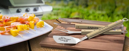 YouTheFan NFL Atlanta Falcons Spirit Series 3-Piece BBQ Set , Stainless Steel, 22" x 9"