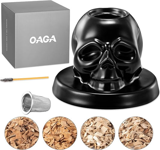 Whiskey Smoker Kit - 4 Wood Chips, Cocktail Smoker Infuser Kit, Old Fashioned Drink Smoker Kit, Birthday Bourbon Whiskey Gifts Valentine's Day Gifts for Men, Husband, Dad