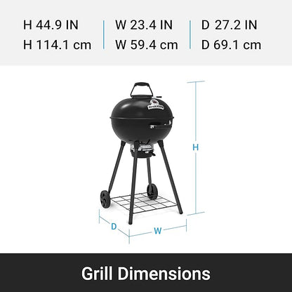 Broil King 401110B Kettle 22.5-IN Crown Charcoal Grill in Black