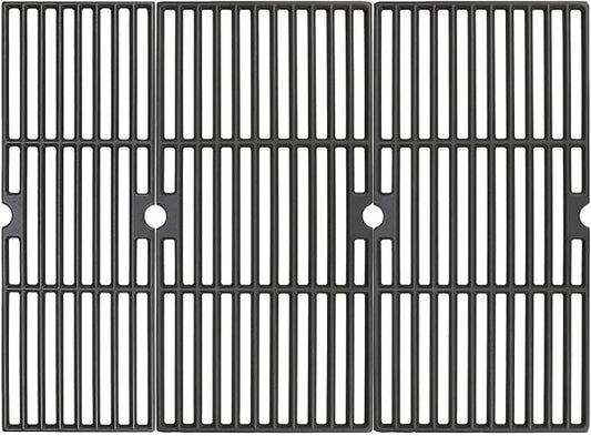 Grill Grates for Char-Broil Performance 4-Burner 463342119 463377017 | Cast Iron Replacement Parts for charbroil 463347017 G321-0005-W1 G321-0006-W1 3-piece 18 x 25 in set