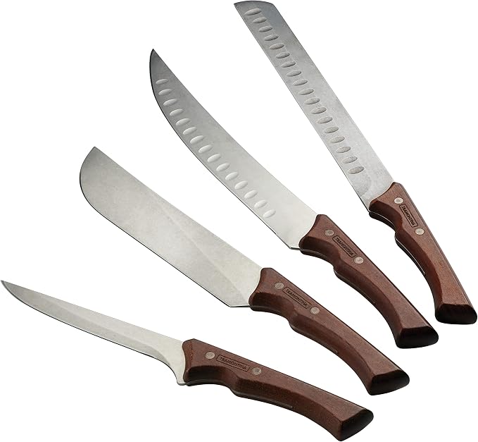 Tramontina 4 Piece Knife Set - Hardwood Handle