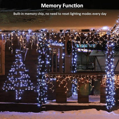 Brizled White Christmas Lights Outdoor, 78.74ft 240 LED Mini String Lights | Connectable; 8 Modes; Waterproof; Plugin Twinkle Fairy Lights Christmas Tree Light for Indoor Outside Xmas Garden Decor