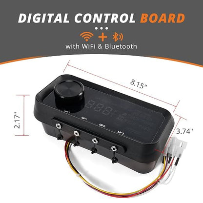 Pellet Grills Control Board 80145 Compatible with Pit Boss Pro Series II 1150 Wood Pellet Grills, Fits for Pit Boss PB1150PS2 Parts Control Board, with WiFi & Bluetooth
