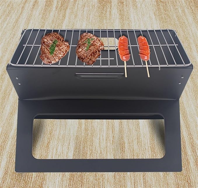 Foldable and Portable Portable Charcoal BBQ Grill Tabletop Camping For Home Party Outdoor Backyard Heat Resistant