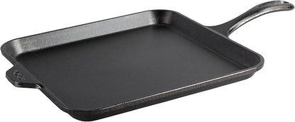 Lodge Seasoned Cast Iron Square Griddle - 11 Inches - Durable Pan - Cast Iron Cookware for Pancakes, Eggs, Bacon & Grilling Favorites