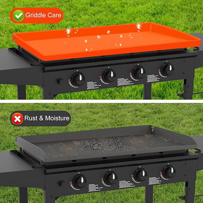 Silicone Griddle Mat Cover for Blackstone Grill 36 Inch, Upgraded Full-Edge Design Protective Cover, Heavy Duty BBQ Mats for Outdoor Grill, Blackstone Griddle Accessories