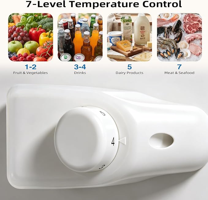 Antarctic Star 3.2 Cu.Ft. Compact Refrigerator,Single Door Mini Fridge with Adjustable Thermostat,Low noise for Apartment,Dorm,Office,WHITE