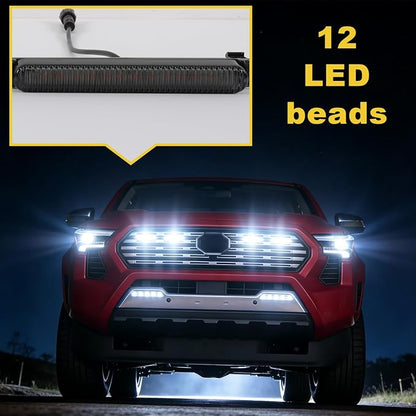 White Led Grills Lights for 2024 2025 2026 Toyota Tacoma Limited | amber ,white ,RGB 2025 2026 tacoma limited grille light assembly