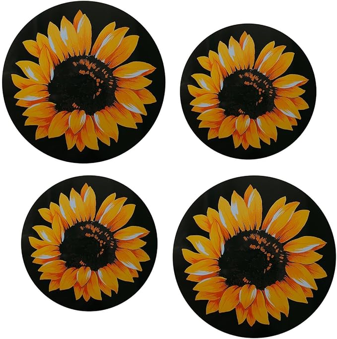 Kerixi Electric Stove Burner Covers Range Top For Expanding Counter Space Stovetop Decor (Sunflower)