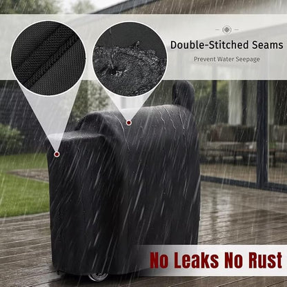 SHINESTAR Grill Cover for Traeger Pro 34/780 Series, 600D Heavy Duty Waterproof Wood Smoker Cover with Zipper & Adjustable Drawstring, Pellet BBQ Cover for 34 Elite/Century, Texas, Z Grills and More