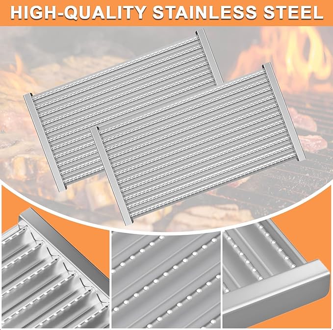17 1/8 X 9 3/8" Grill Emitter Grates for Charbroil TRU-Infrared 2 Burner 463644220 463642316, G362-2100-W1 Replacement for Charbroil Parts 463632320 463675016 463245518 463675016P1 466642316 466642416
