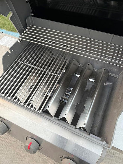 7636 Spirit Flavorizer Bars for Weber GS4 Spirit II/I 300 SER E310 Replacement for Weber Spirit II Parts,304 Stainless Steel Flame Guards for Weber GS4 Spirit 2 Parts 69797 68843 3400302 Burner Covers