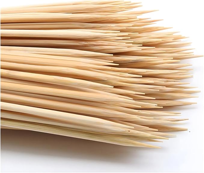 DTmasao 36 inch Natural Bamboo Skewers Sticks for Marshmallows，S'Mores，BBQ，Kabob，Grilling，Barbecue，Roasting，Camping.More Size Choices 6"/8"/10"/12"/36"(100 PCS)