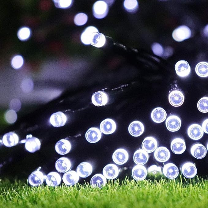 weillsnow White Christmas Fairy Lights Plug in, 200 LED 66FT Waterproof Christmas String Lights, 8 Modes with Memory for Outdoor Indoor Wedding Garden Christmas Decorations (66FT, White)