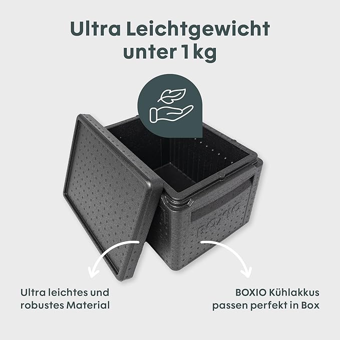 BOXIO - Cool: travel fridge for camping without electricity - perfect refrigerator with different temperature zones thanks to BOXIO cooling cartridges - thermal box for optimal cooling and maintenance